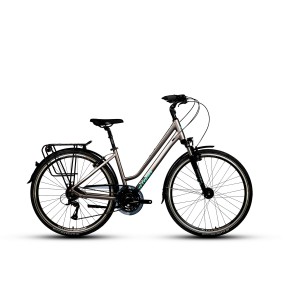 Rower trekkingowy Storm Marathon 6.0 Lady - szaro-morski 1