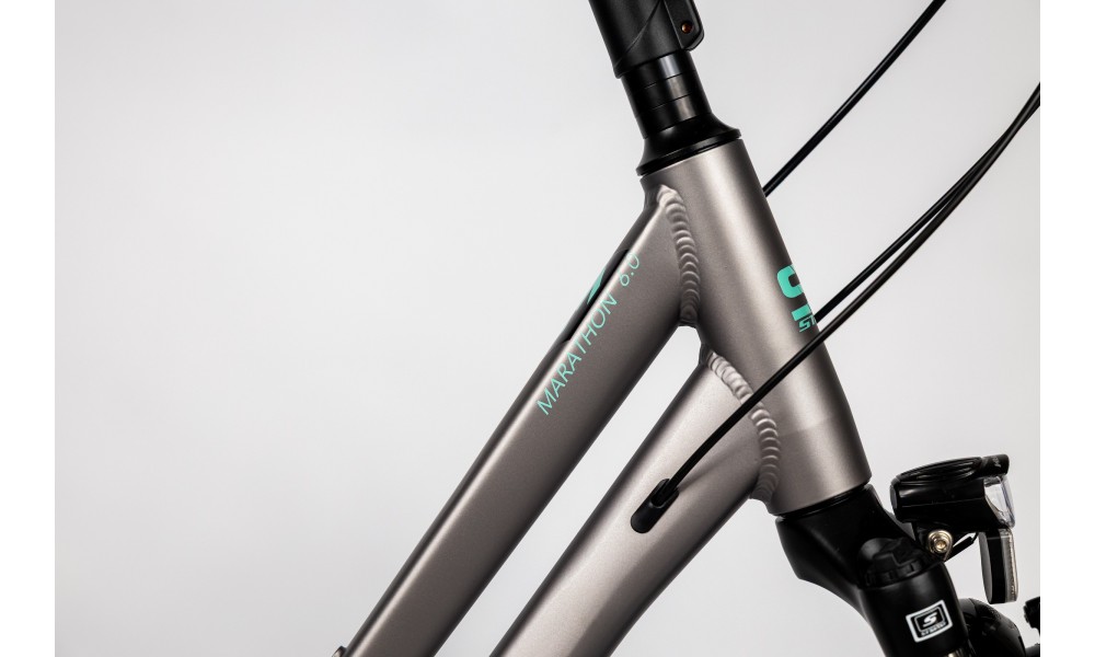 Rower trekkingowy Storm Marathon 6.0 Lady - szaro-morski