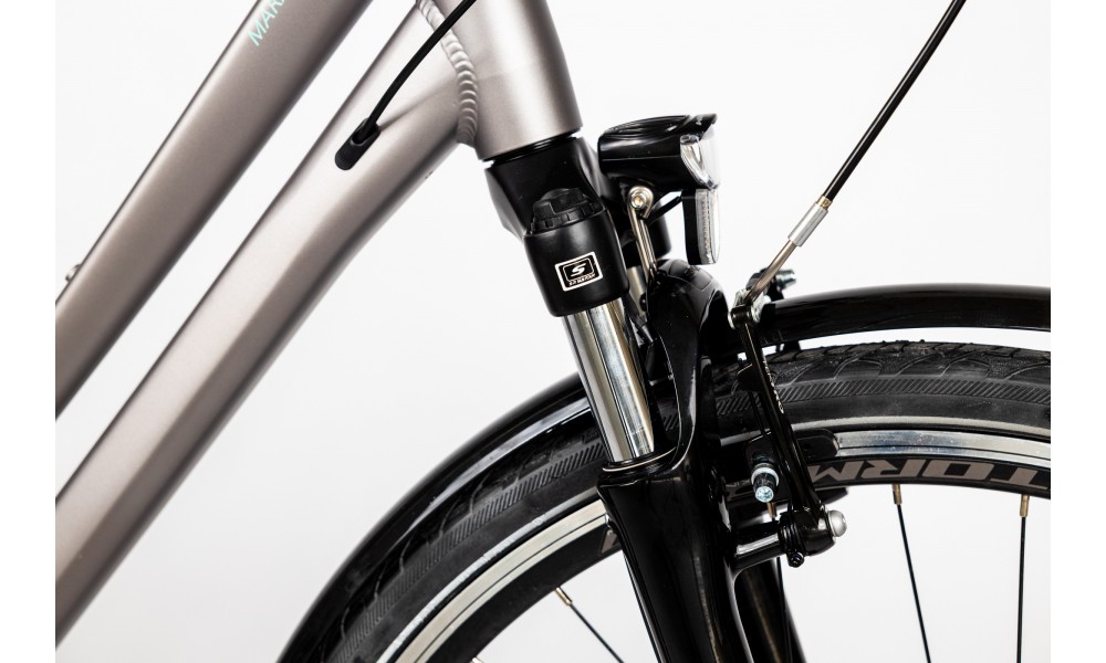 Rower trekkingowy Storm Marathon 6.0 Lady - szaro-morski