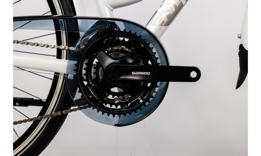 Rower trekkingowy Storm Marathon 6.0 Lady - perłowy