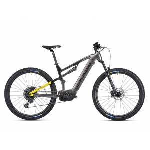 Rower górski elektryczny Crussis e-Full 9.10 900Wh - szaro-żółty 1