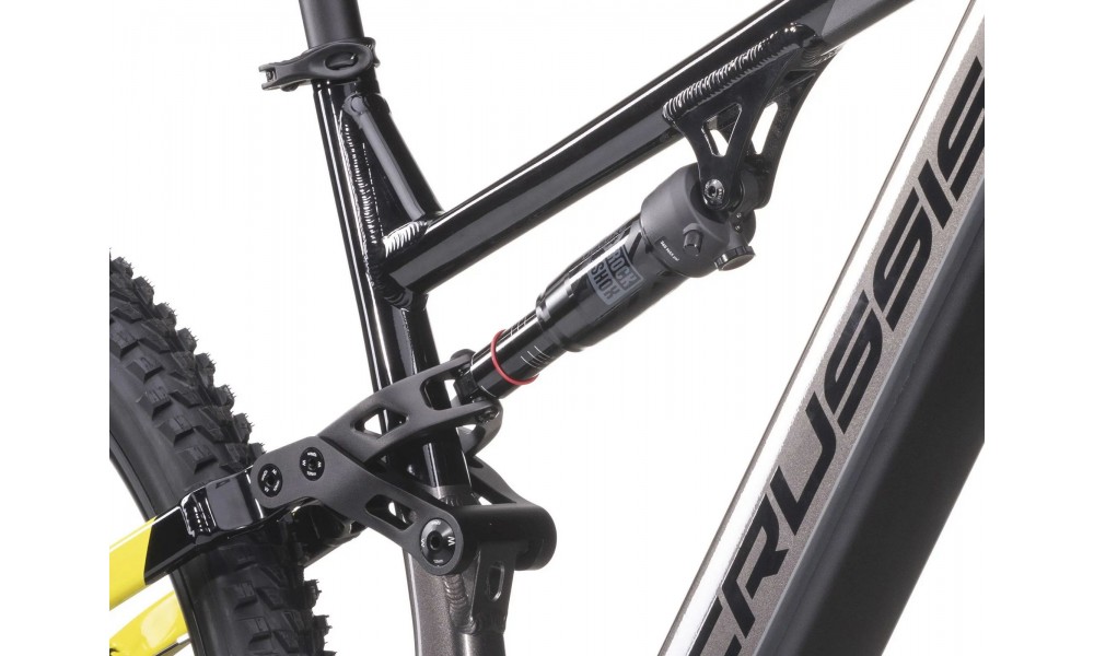 Rower górski elektryczny Crussis e-Full 9.10 900Wh - szaro-żółty