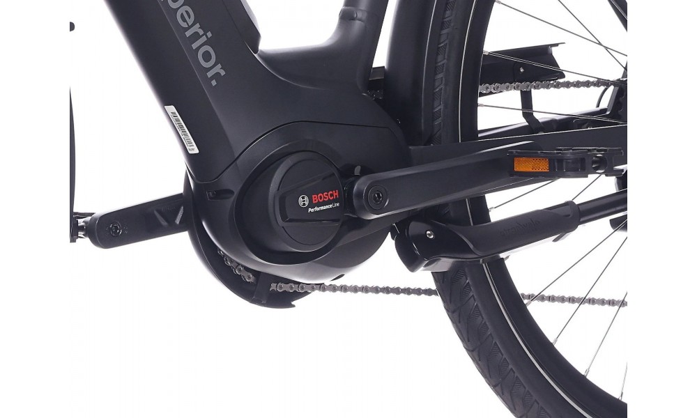 Rower miejski elektryczny Superior eWAY 6.4 AVS 026 - czarny matowy