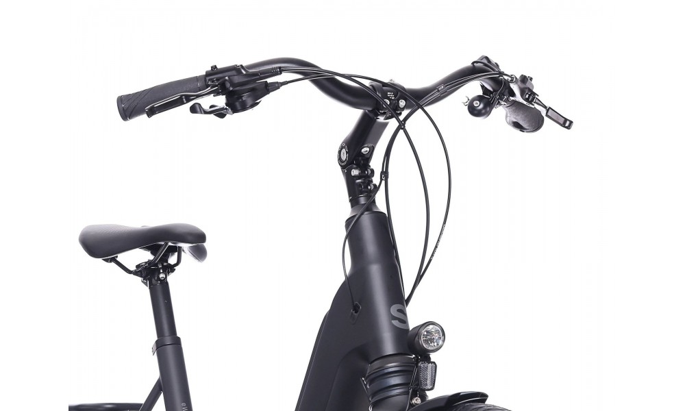 Rower miejski elektryczny Superior eWAY 6.4 AVS 026 - czarny matowy