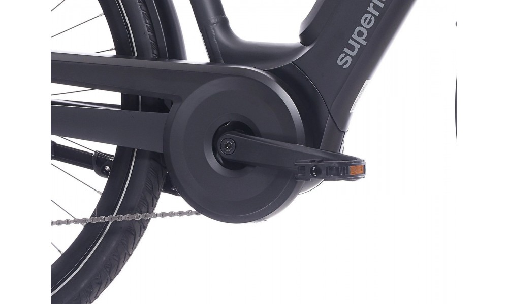 Rower miejski elektryczny Superior eWAY 6.4 AVS 026 - czarny matowy
