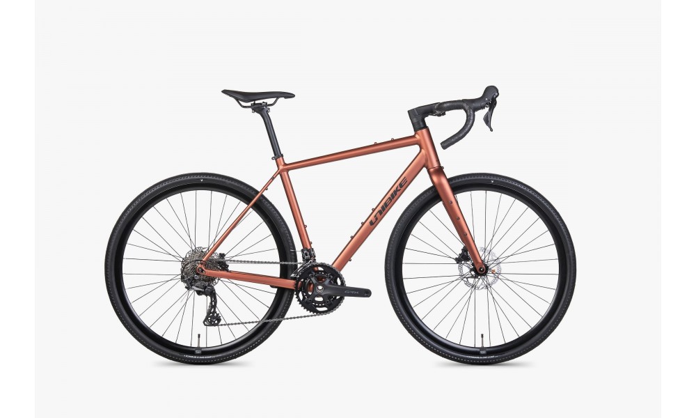 Rower gravel Unibike Tier 026 - brązowy