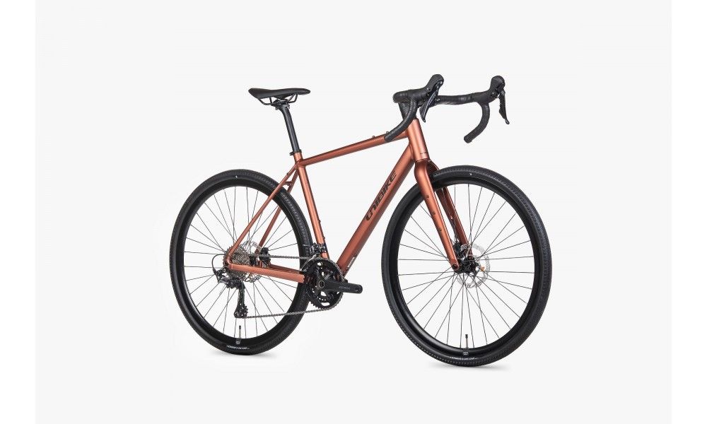 Rower gravel Unibike Tier 026 - brązowy