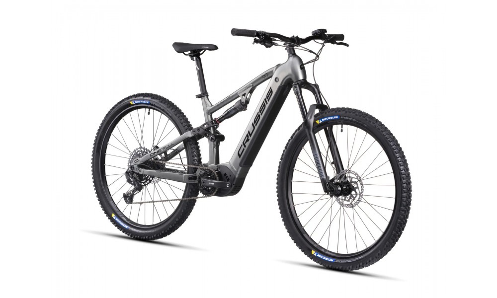 Rower górski elektryczny Crussis One-Full 9.10 900Wh - szary