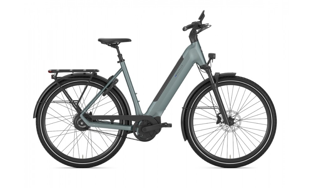 Rower miejski elektryczny Gazelle Ultimate C380 - ciemnozielony