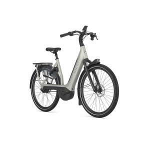 Rower miejski elektryczny Gazelle Avignon C380 SE - srebrny 2