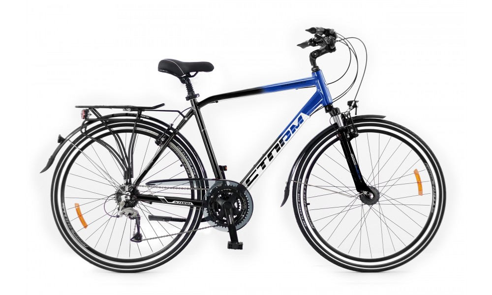 Rower trekkingowy Storm Marathon 6.0 Man LTD - granatowo-czarny