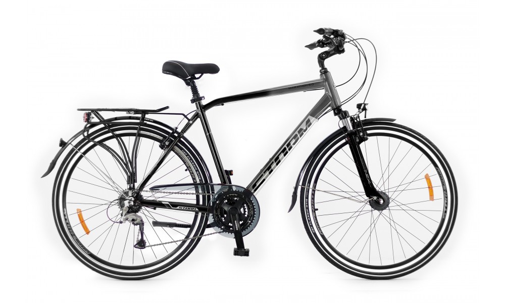Rower trekkingowy Storm Marathon 6.0 Man LTD - szaro-czarny