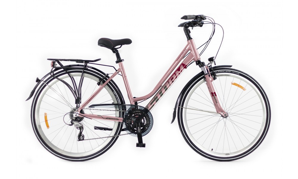 Rower trekkingowy Storm Marathon 5.0 Lady LTD - różowy