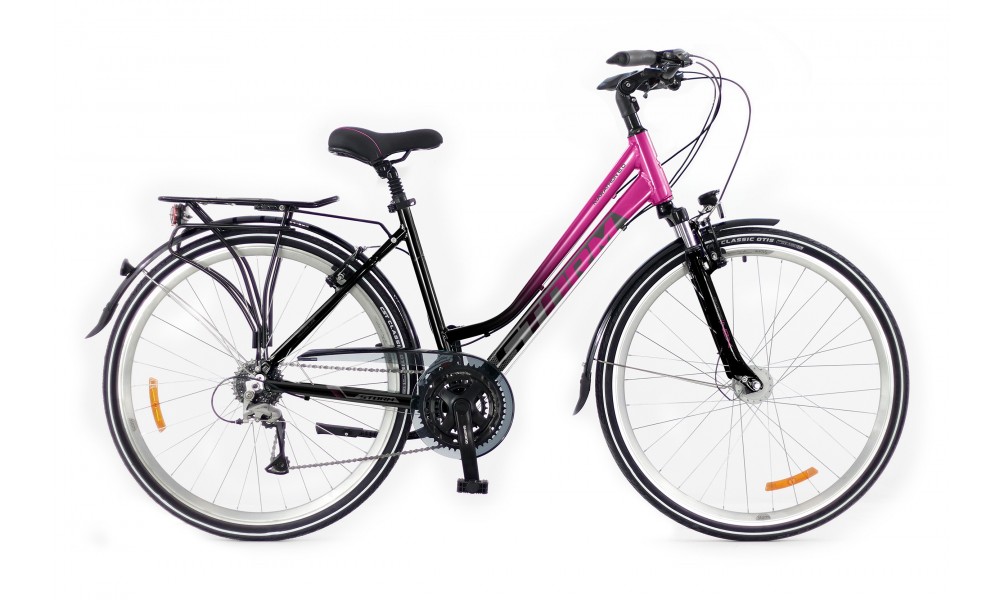 Rower trekkingowy Storm Marathon 6.0 Lady LTD - fuksja-czarny