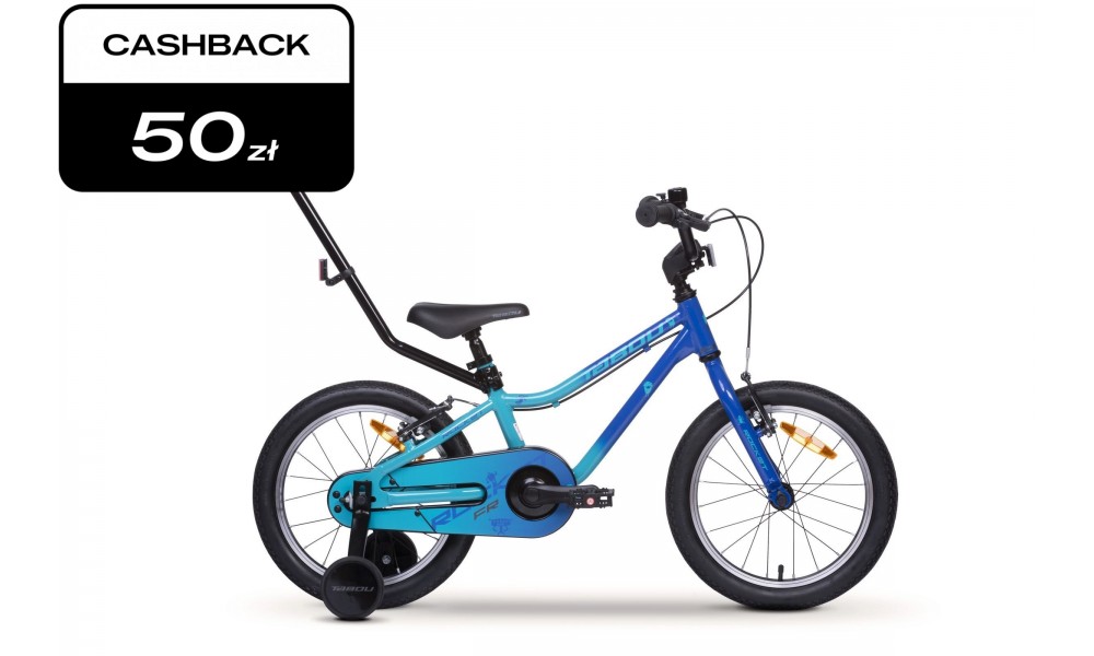 Rower dziecięcy Tabou Rocket FR 12 026 - niebiesko-turkusowy