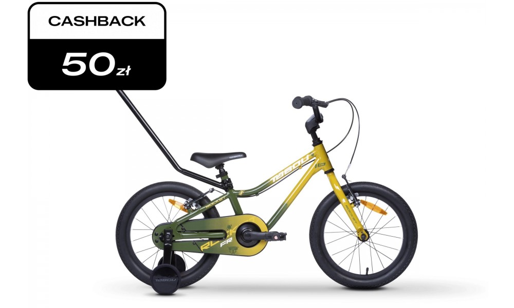 Rower dziecięcy Tabou Rocket FR 12 026 - zielono-złoty