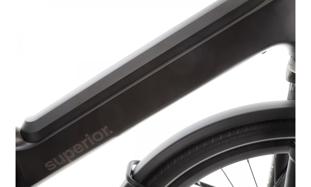 Rower miejski elektryczny Superior eWAY 6.4 MIK 026 - czarny