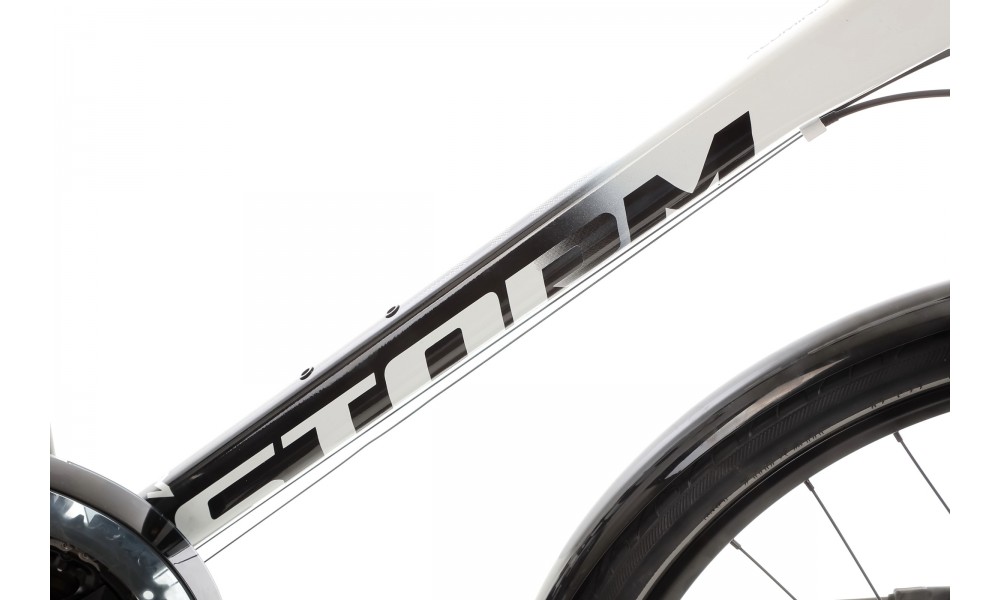 Rower trekkingowy Storm Marathon 9.0 Man LTD - biało-czarny