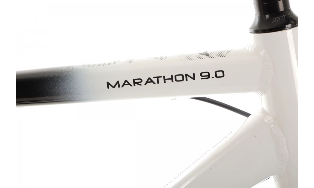 Rower trekkingowy Storm Marathon 9.0 Man LTD - biało-czarny