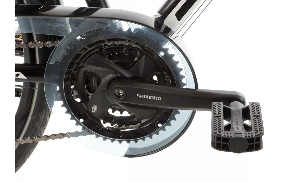 Rower trekkingowy Storm Marathon 9.0 Man LTD - biało-czarny