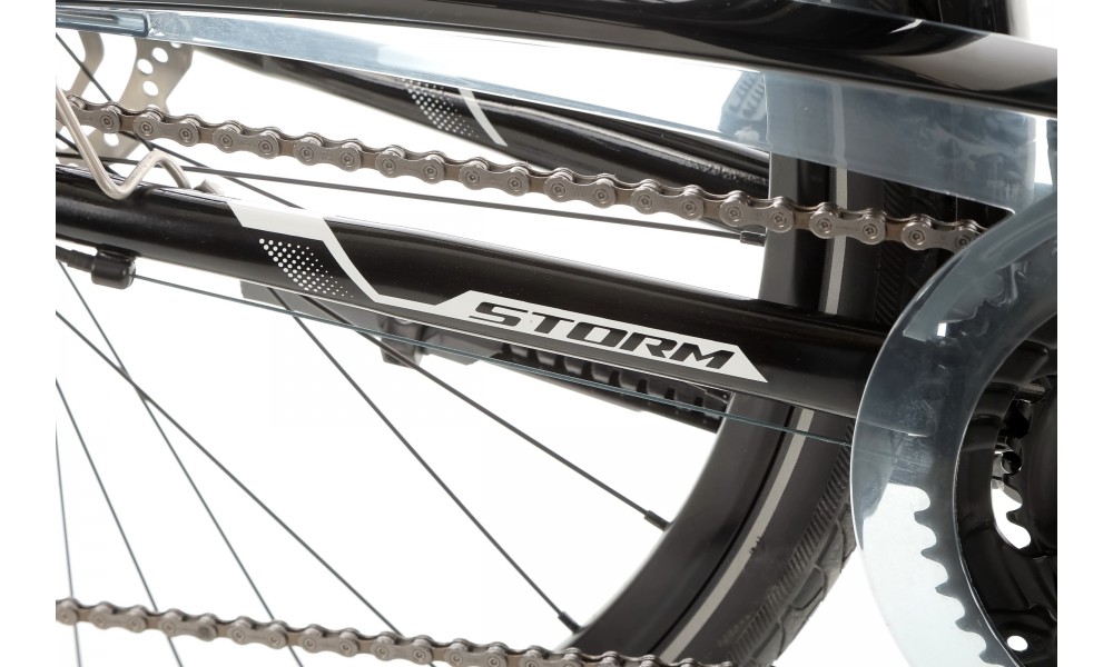 Rower trekkingowy Storm Marathon 9.0 Man LTD - biało-czarny