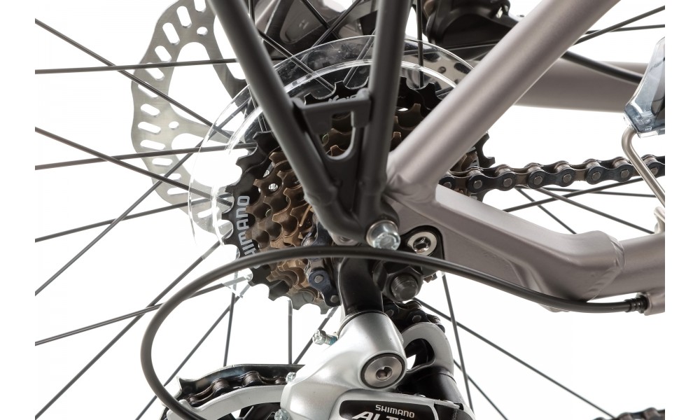 Rower trekkingowy Storm Marathon 7.0 Lady - szaro-srebrny