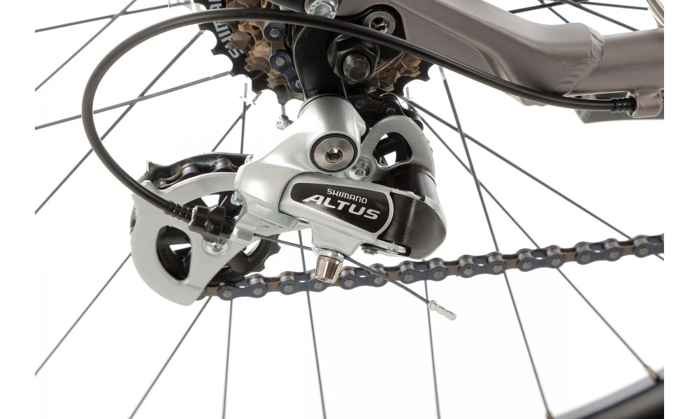 Rower trekkingowy Storm Marathon 7.0 Lady - szaro-srebrny