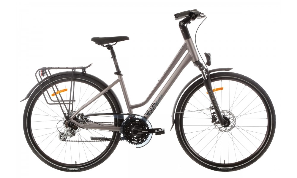 Rower trekkingowy Storm Marathon 7.0 Lady - szaro-srebrny