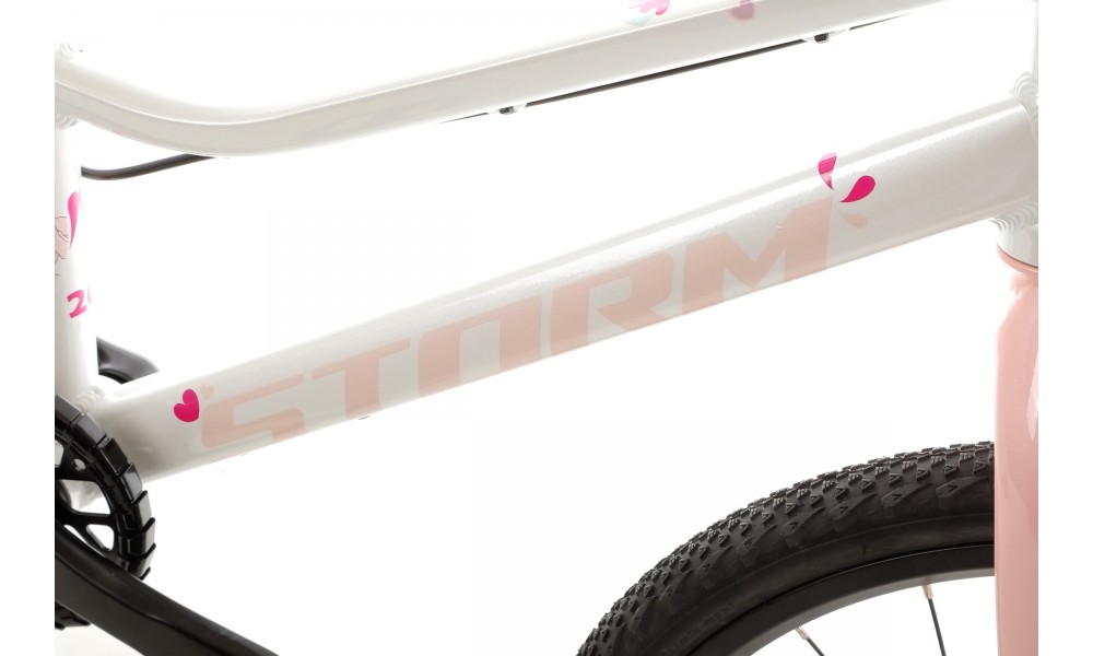 Rower dziecięcy Storm Polly 20 Light - perłowy
