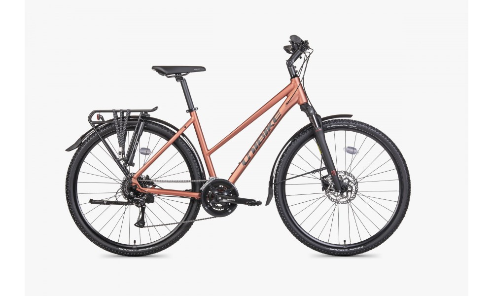 Rower crossowy Unibike Flash EQ Lady 026 - koralowy