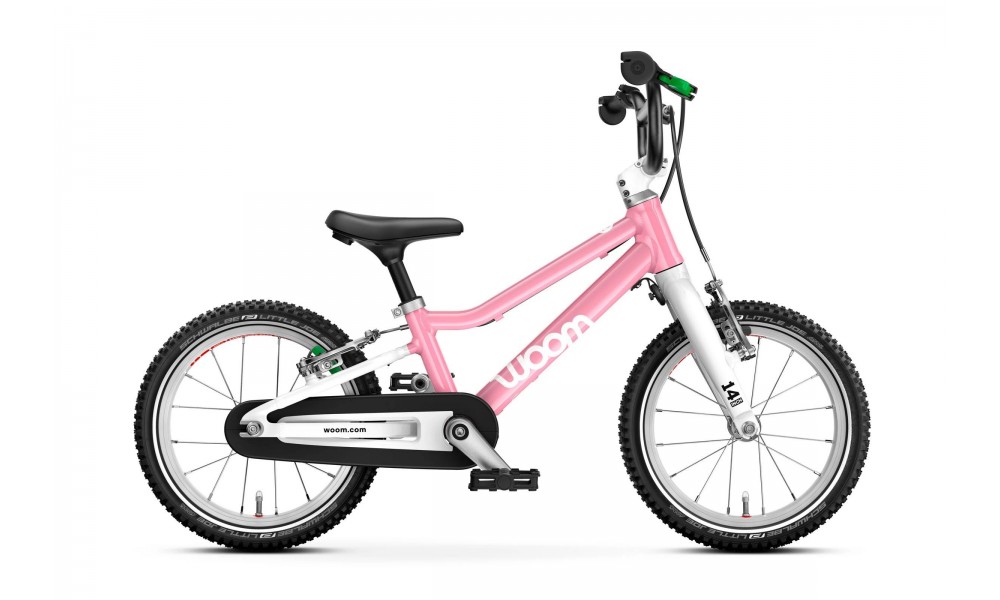Rower dziecięcy Woom GO 2 14"  - pudrowy róż