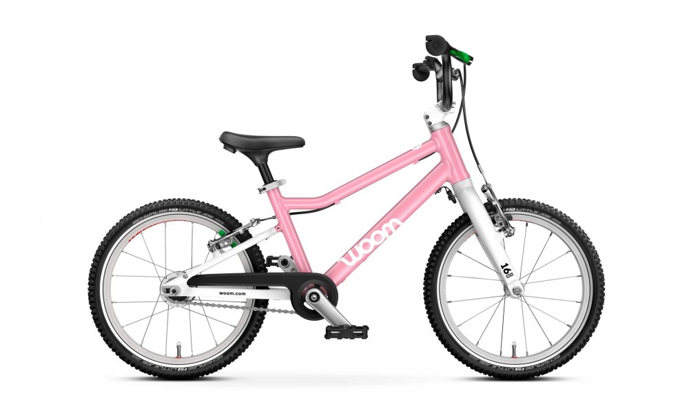 Rower dziecięcy Woom GO 3 16" AUTOMAGIC - pudrowy róż