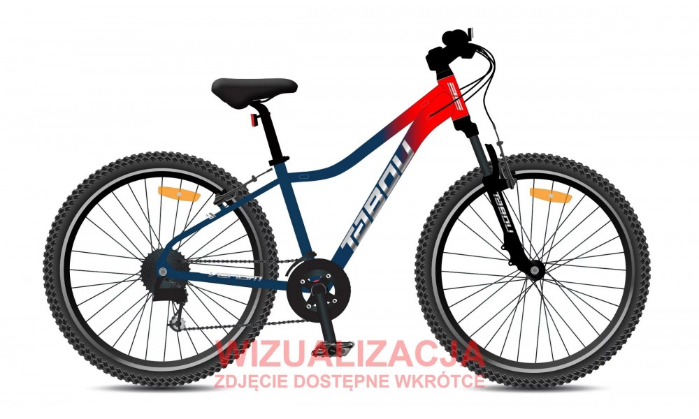 Rower górski Tabou Venom 26 2.0 026 - niebiesko-czerwony