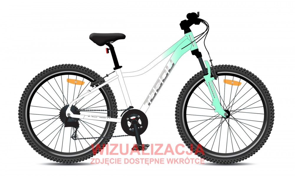 Rower górski Tabou Venom 26 2.0 W 026 - biało-miętowy