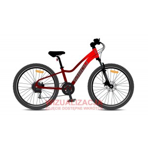 Rower młodzieżowy Tabou Poison 24 PRO 026 - czerwony 1