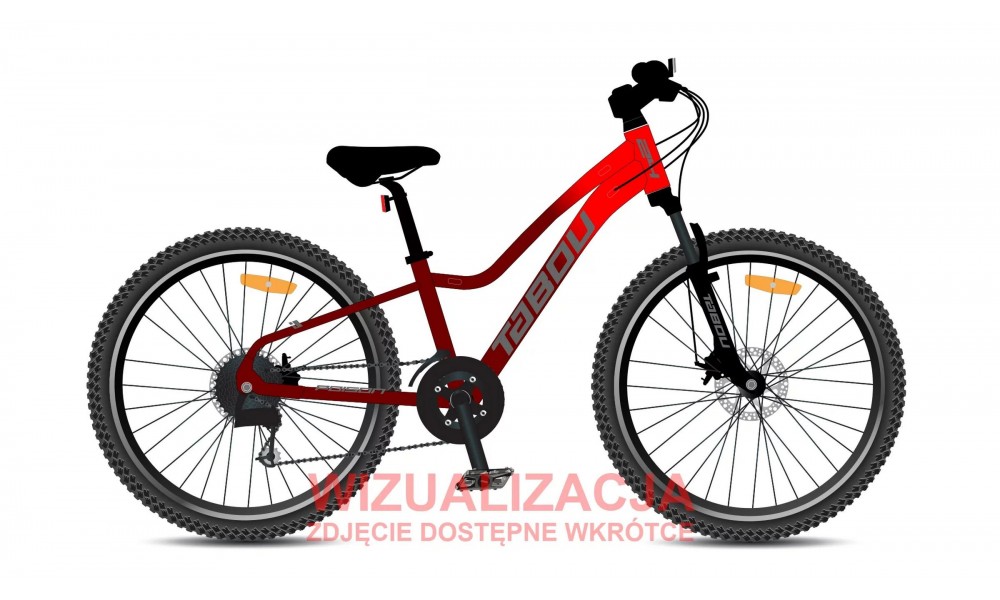 Rower młodzieżowy Tabou Poison 24 PRO 026 - czerwony