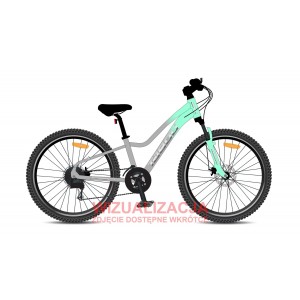 Rower młodzieżowy Tabou Topshe 24 PRO 026 - miętowo-szary 1