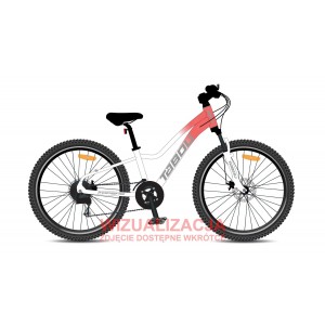 Rower młodzieżowy Tabou Topshe 24 PRO 026 - różowo-biały 1