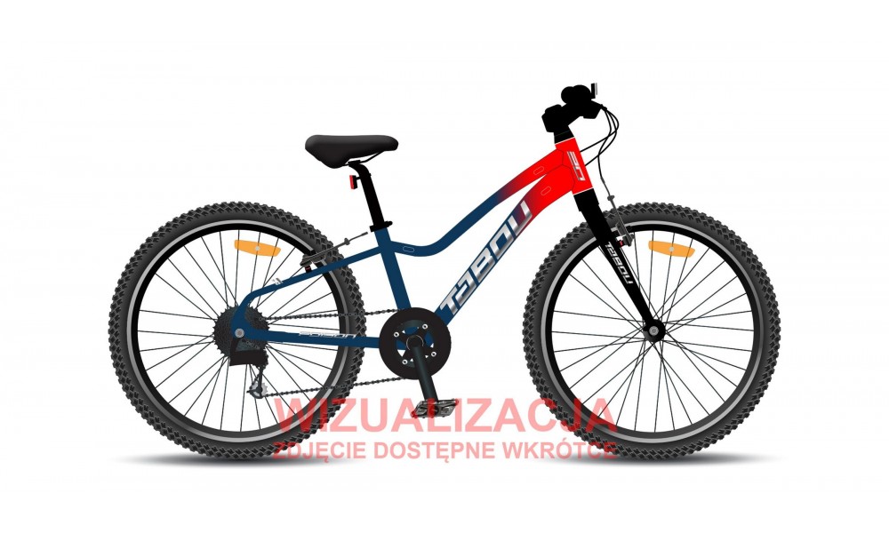 Rower dziecięcy Tabou Poison 20 Lite 026 - niebiesko-czerwony