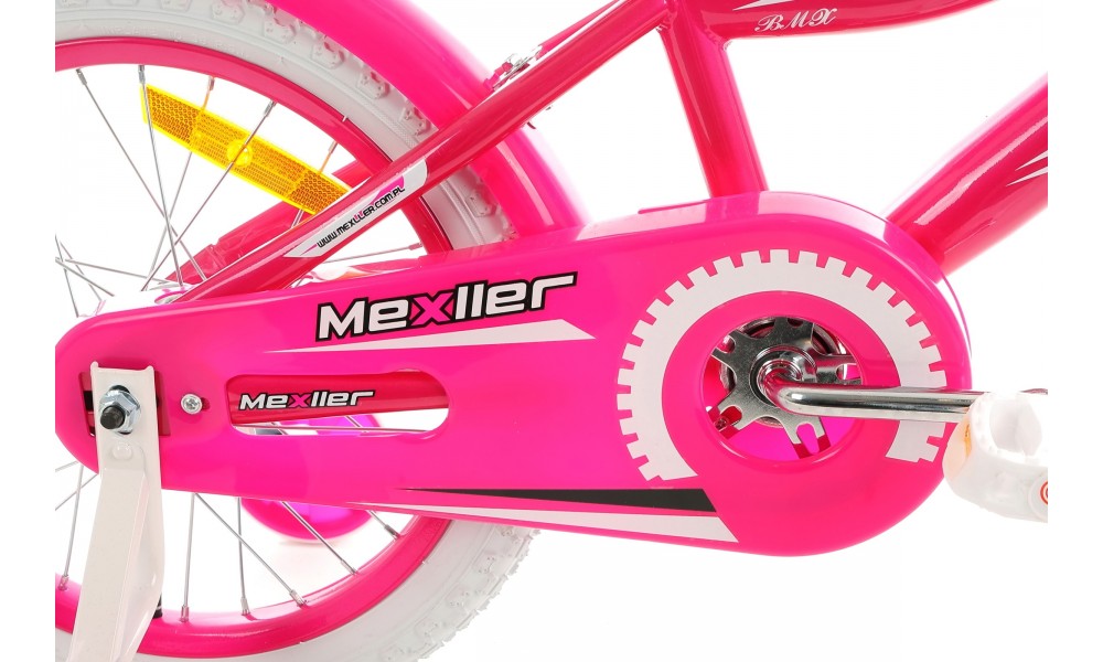 Rower dziecięcy Mexller Bmx 16 026 - biało-różowy