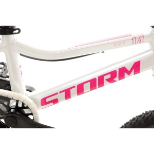 Rower dziecięcy Storm Sky 14 Super Light - perłowy 2