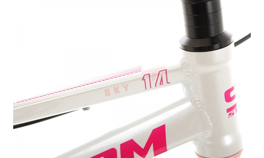 Rower dziecięcy Storm Sky 14 Super Light - perłowy