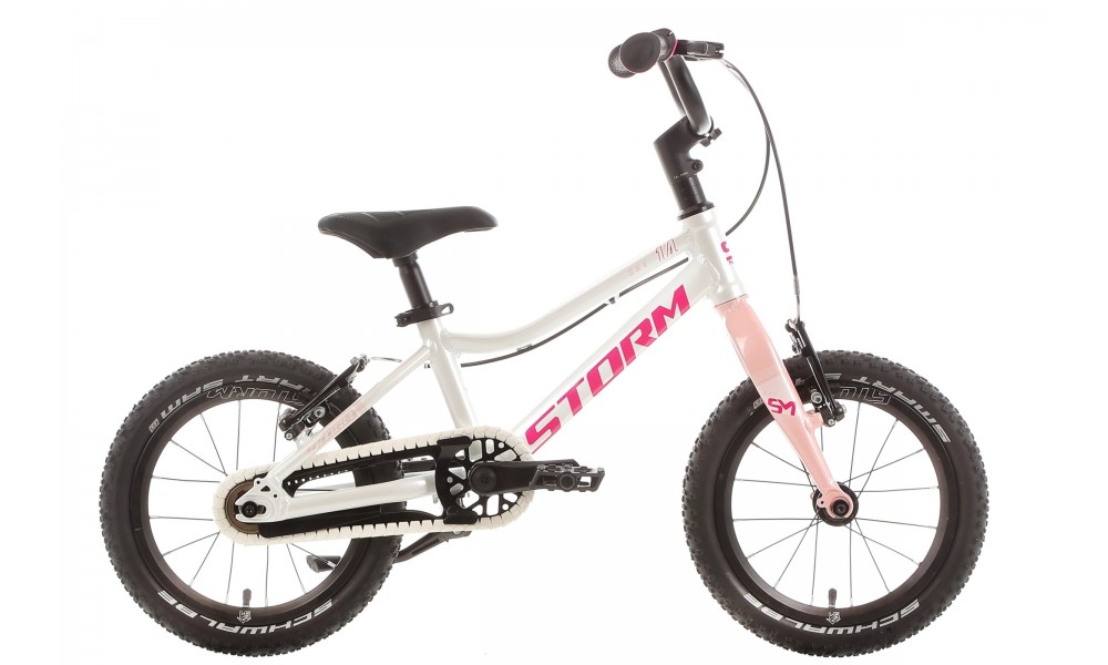 Rower dziecięcy Storm Sky 14 Super Light - perłowy