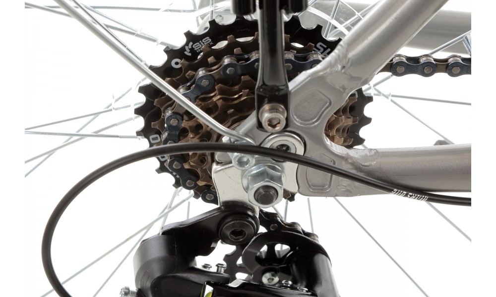 Rower trekkingowy Storm Marathon 2.0 Lady - srebrny-turkusowy