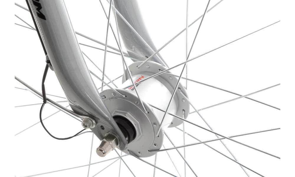 Rower trekkingowy Storm Marathon 2.0 Lady - srebrny-turkusowy