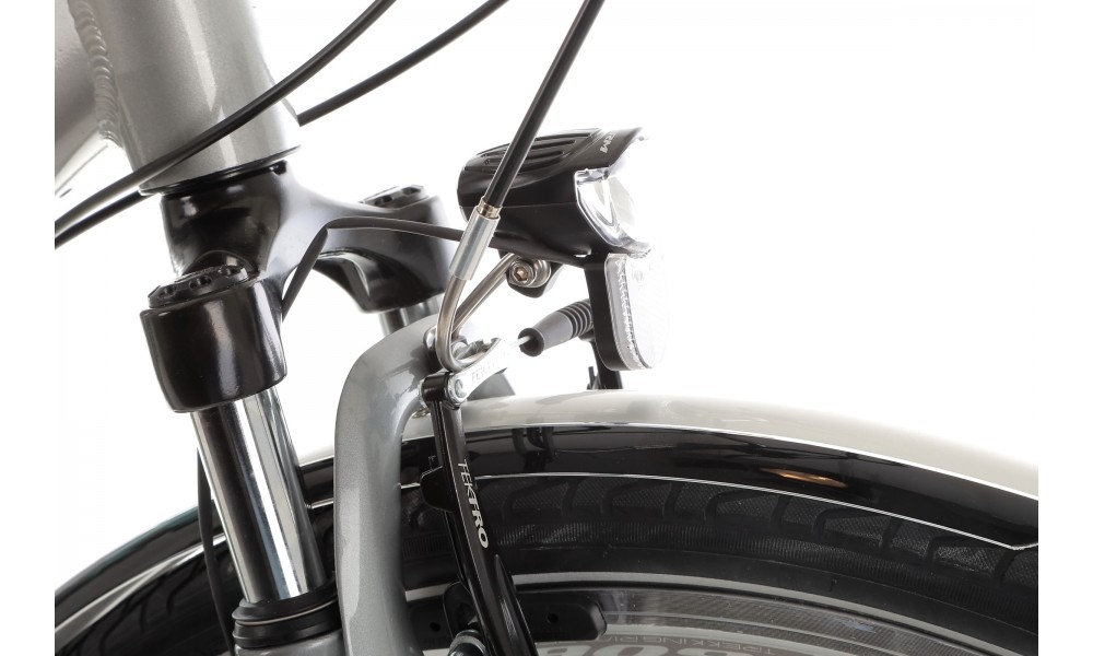 Rower trekkingowy Storm Marathon 2.0 Lady - srebrny-turkusowy