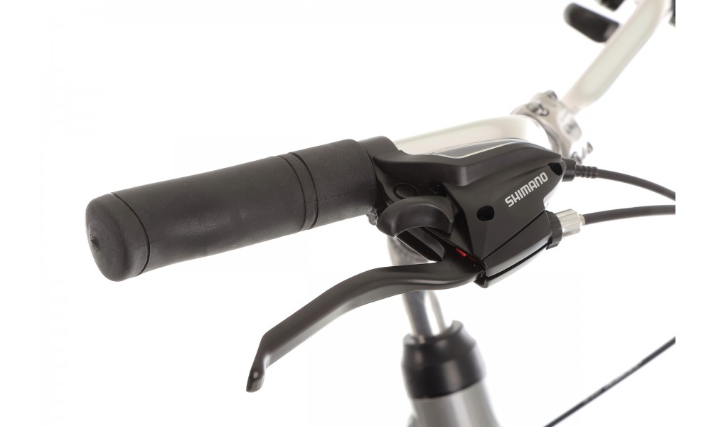 Rower trekkingowy Storm Marathon 2.0 Lady - srebrny-turkusowy