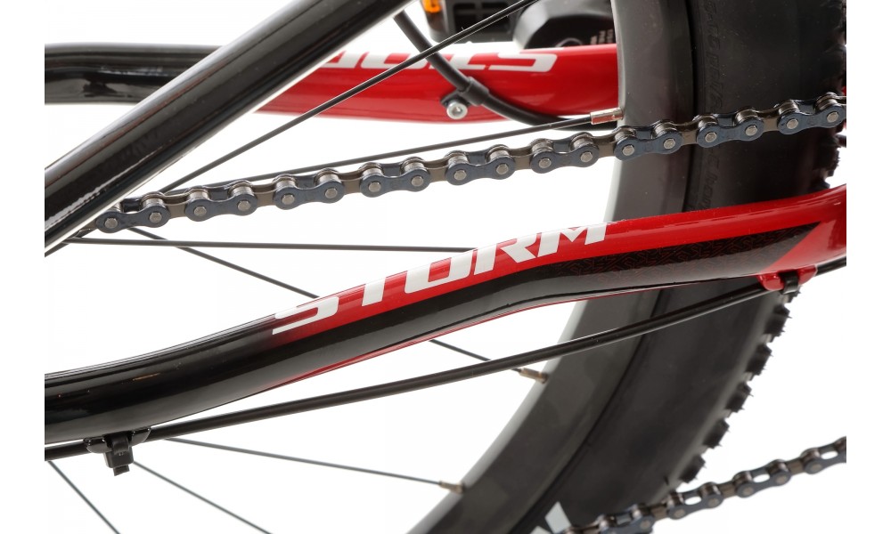 Rower górski Storm Racer 26 2.0 2HD - czerwono-czarny