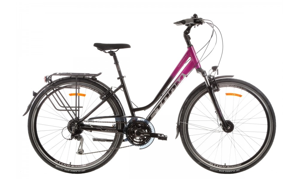 Rower trekkingowy Storm Marathon 6.0 Lady LTD - fioletowo-czarny