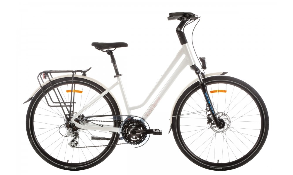 Rower trekkingowy Storm Marathon 7.0 Lady - perłowy